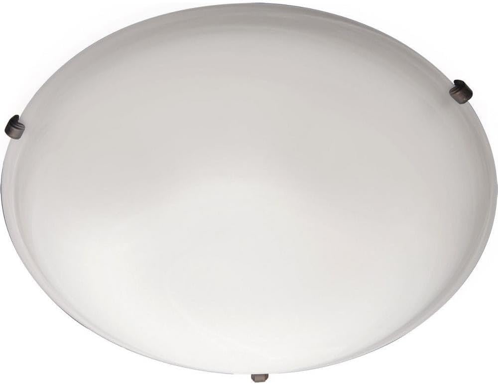 Maxim Malaga-4 Light Flush Mount in Transitional style-20 Inches Wide by 6 inches high-Oil Rubbed Bronze Finish-Frosted Glass
