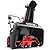 AMERISUN 21-Inch Electric Snow Blower, 15 Amp Corded Snow Thrower with LED Headlight, 180° Adjustable Chute, Rubber Auger, 30-Foot Snow Throw Distance for Driveways, Sidewalks, Walkways & Patios