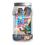 Nucita Trisabor Jar | Delicious On-The-Go Treat | Chocolate, Vanilla & Strawberry Flavors | 54 Pieces Total | 27 Ounce (Pack of 1)