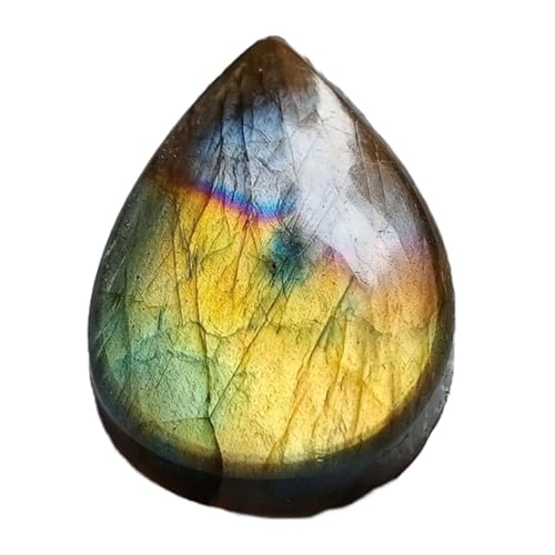 Cabochon en vrac labradorite naturelle poire 28x20x7mm pierre gemme bague