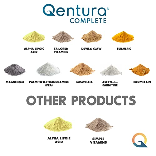 Qentura Complete 2-Pack. Nutrition Support for Chronic Pain Sufferers. Pain MD Developed. with Pea, Turmeric, Boswellia, Bromelain, Acetyl-L-Carnitine. 360 Caps. 60 Day Supply - Image 4
