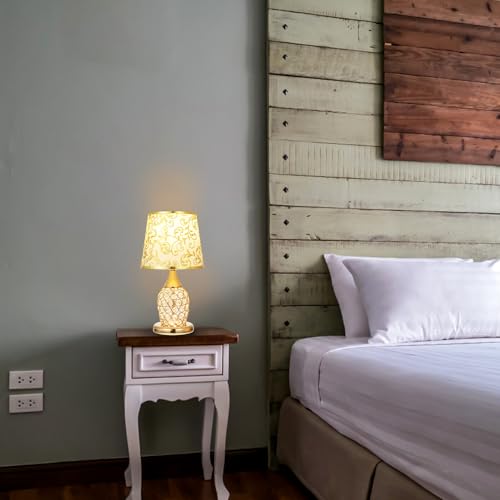 Dekorative Tischlampe mit Fernbedienung für Zuhause und Hotel, Gold – Bild 3