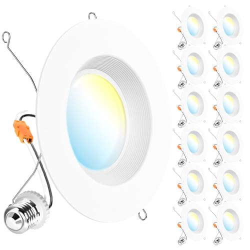Sunco 12 Pack 6 Inch LED Recessed Light, Retrofit...
