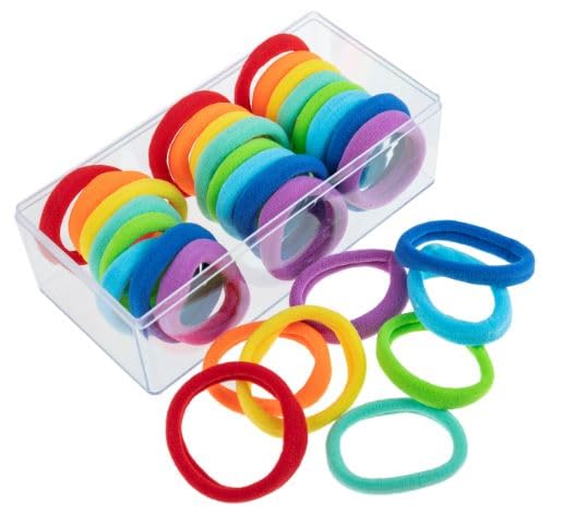 Gomas elásticas para el cabello que no Provoca daños, paquete de 100 unidades multicolor