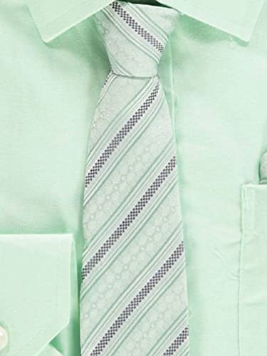 Kids World Boys' Dress Shirt & Tie (Patterns May Vary) - Mint, 64