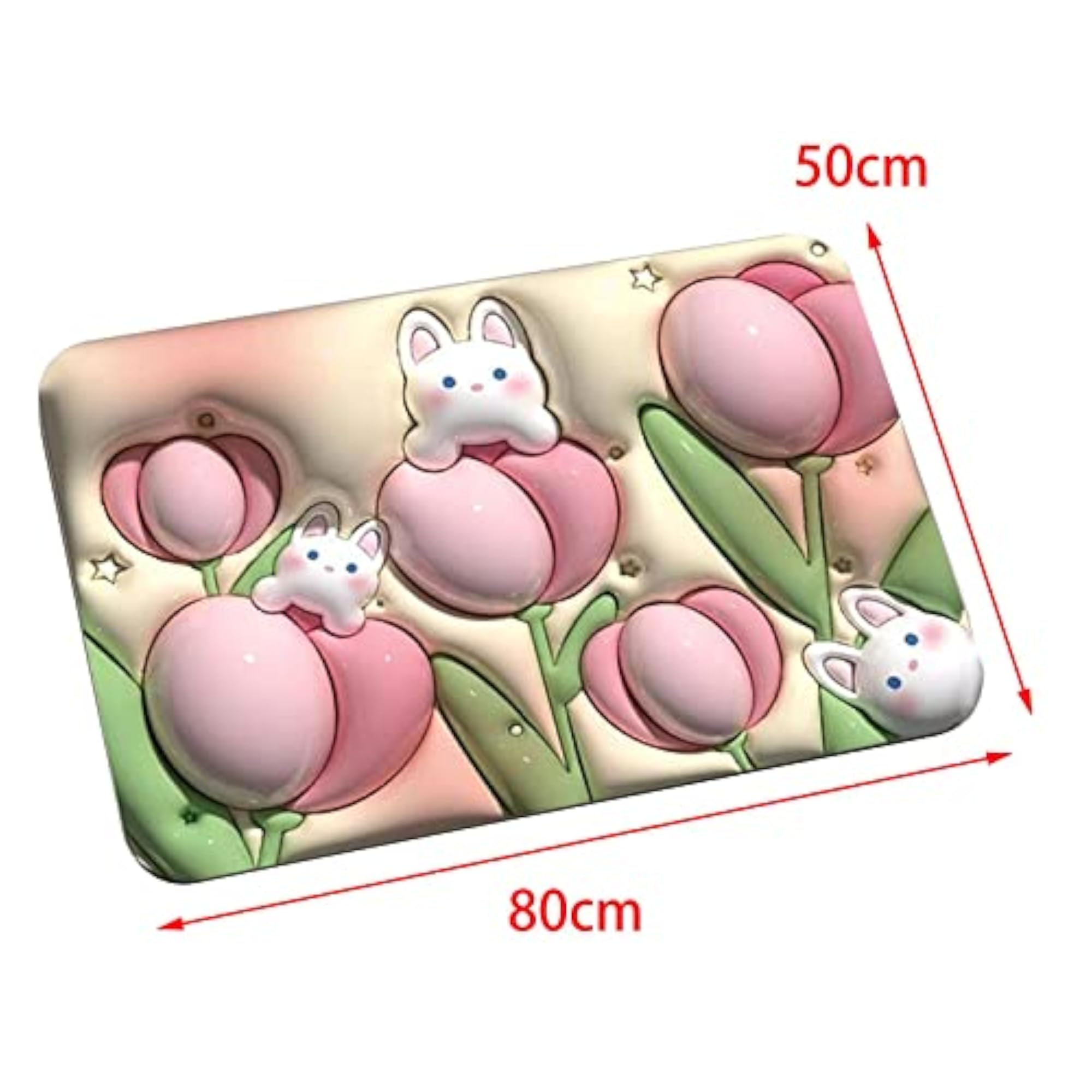 3D Bath Mat Soft Non Slip Flower Entrance Door Mat