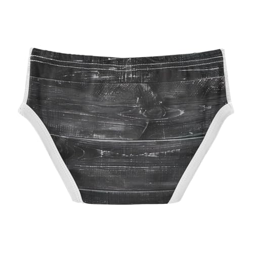 ODAWA Rustic Black Wooden Texture Tag Free Cotton Toddler Underwear, 2T Boys Underwear Briefs2
