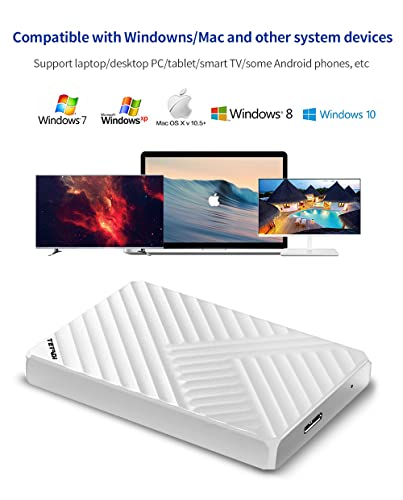 Teyadi 500Gb Ultra Slim Portable External Hard Drive Hdd Usb 3.0 For Pc, Laptop, Mac, Ps4, Xbox One #TOP1