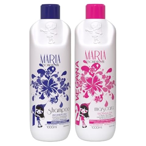 Maria Escandalosa | Progressive Smoothing Kit | Hydrolized Keratin + Argan Oil | (2x) 1000 ml / 33.8 fl.oz. Cover