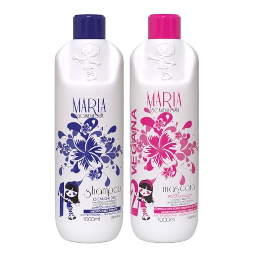 Kit lissage brésilien Maria Escandalosa 2x1L avec shampooing clarifiant