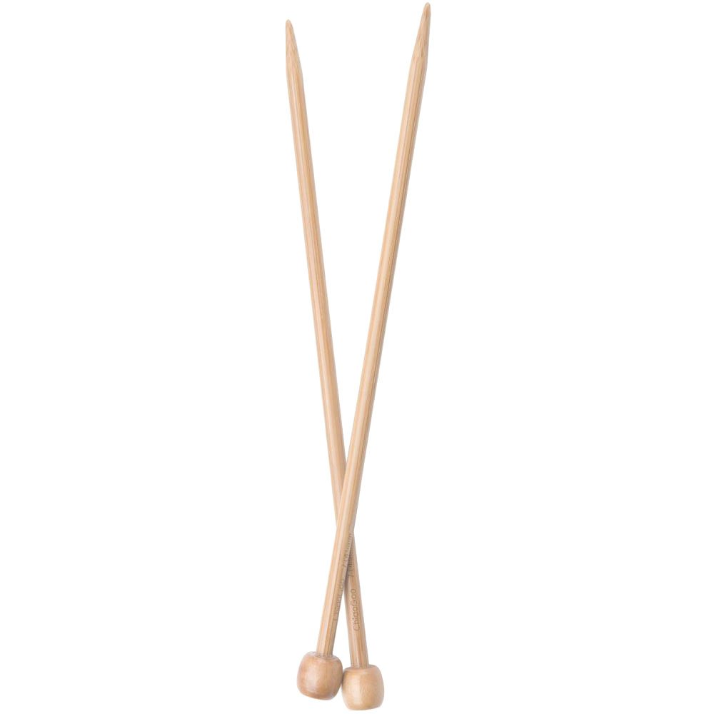 ChiaoGoo Single Point Bamboo Knitting Needles 23cm 8.00mm Natural - 1 piece