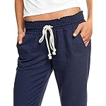 Roxy Womens Oceanside Pant, Linen, Pockets Comfortable Breathable Summer Beach Cover Up Elastic Drawstring Waist - Image 5