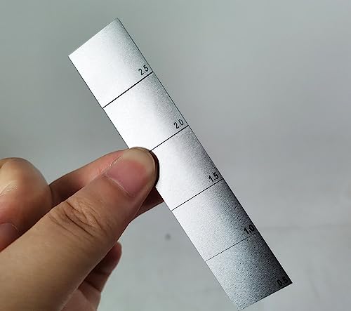 Bloque de calibración para medidor de espesores ultrasónico, acero 1018, 5 pasos: 0,5 mm / 1,0 mm / 1,5 mm / 2,0 mm / 2,5 mm, para calibración de espesor y linealidad en ensayos no destructivos (END) miniatura 3