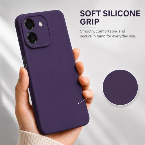 Image of FIRST MART Matte Silicone Back Cover for AI+Pluse 2 - Purple