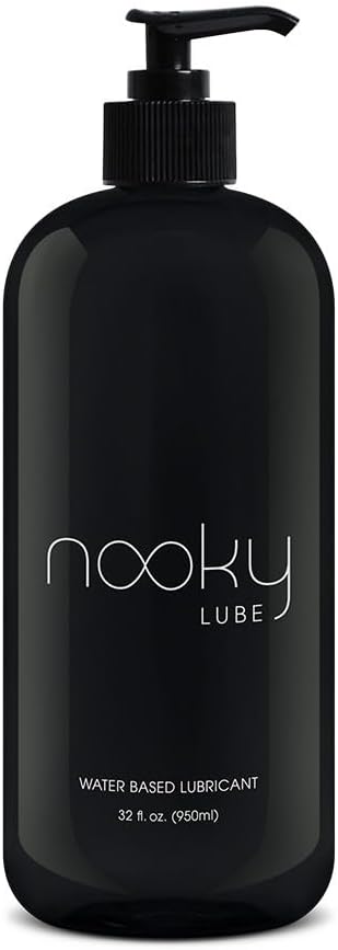 Personal Lubricant. Nooky Lube Natural Water Based Lubes for Men and Women. Made in USA. (32oz)