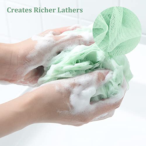 Fu Store YUQIU Loofah Sponge Shower Loofahs 50G Bath Sponges Mesh Balls 4 Colors For Body Wash Back Scrubber Bathroom Men Women thumb #1