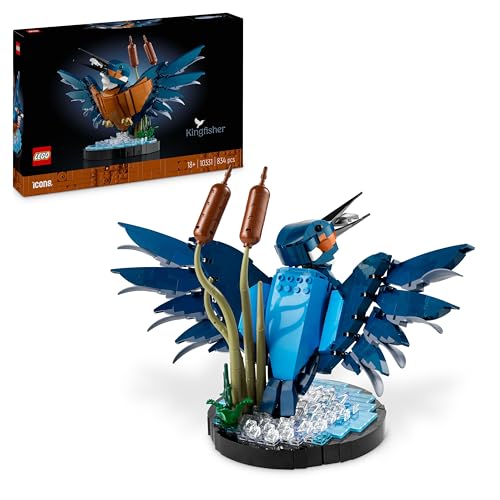 LEGO Icons Martín Pescador, Maqueta para Construir para Adultos,