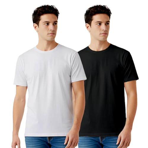 Image of 100% PIMA Cotton T Shirt for Man | Premium Men T-Shirts Regular Fit | Half Sleeve Round Neck Cotton Tshirt for Man | Mens Tees Made for Indian Climate | Available in 10 Colours