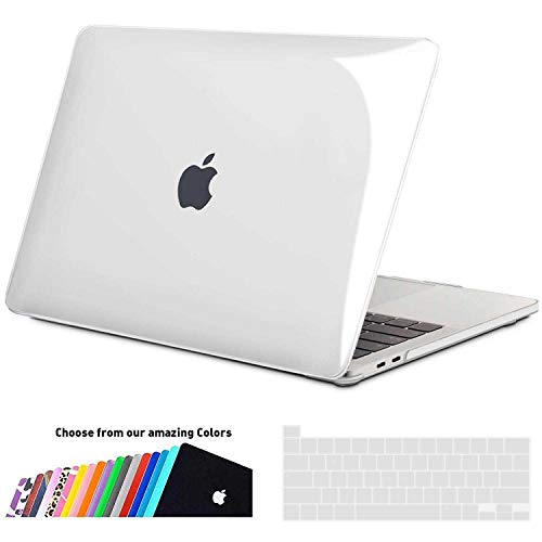 iNeseon Funda MacBook Pro 13 Pulgadas (Versión 2020) con Touch Bar, Ultra Delgado Carcasa Protector Case Cover para Modelo A2251 A2289, Cristal Claro