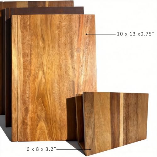 Juego 3 Tablas de Cortar de Madera Acacia con Soporte miniatura 4