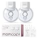 Momcozy S12 Pro ハンズフリー電動搾乳機、着用式ワイヤレス搾乳機、快適なダブル密封フランジ付き、3つのモードと9段階の調節が可能、ポータブル電動搾乳機、24mm、2個セット、ホワイト