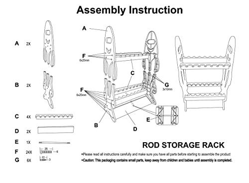 Wealers 16 Fishing Rod Holder Storage Rack Fishing Pole Stand Garage Organizer Space Saver, Designed To Holds Any Type Of Rod Or Hiking Sticks And Will Keep It Steady #TOP5