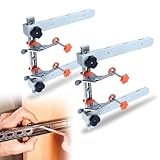 RUITOOL Drawer Slide Jig with Toggle Clamp & Magnetic Arm - Precision Cabinet Drawer Jig Tool with Laser-Engraved Dual-Scale Mark for Mounting Drawer Slide, Fast & Accurate Installation for DIY & Pro