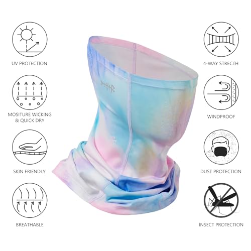Image of BASSDASH Neck Gaiter Mask UPF 50 Sun Protection for Men & Women, Fishing, Hiking, Outdoor