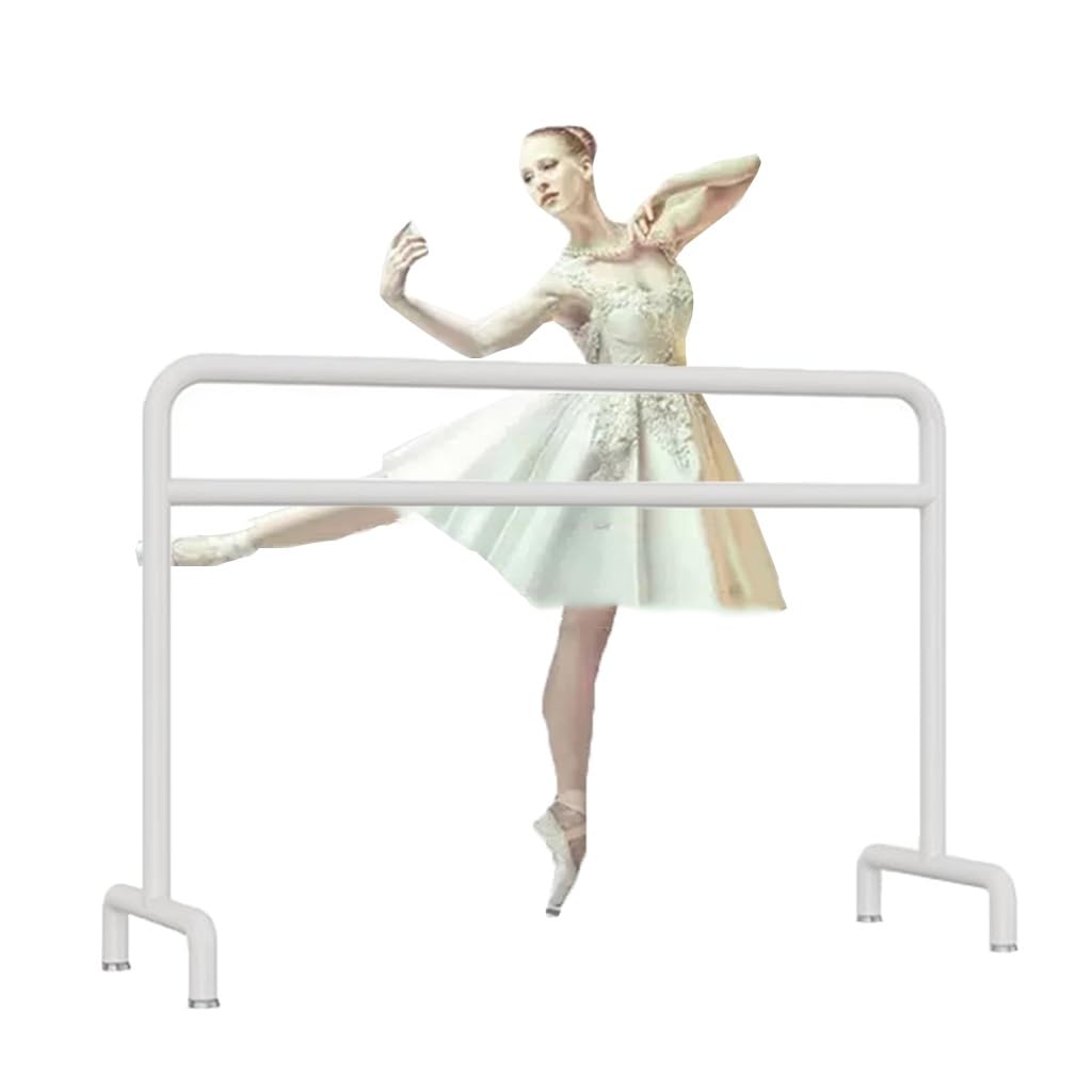 Sbarra Danza Classica Semplice sbarra da balletto in ferro metallico, asta di prolunga per asta di compressione per gambe per adulti e bambini, forte capacità di carico ( Color : White , Size : 1m/3.3