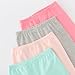 JARMAKO Toddler Girls' Cotton Pants with Lettuce Hem, 4-Pack Leggings, Pastel Dreams, 3T