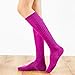 2 pairs - candy-colored women's autumn and winter mid-tube socks, solid color simple personality half-leg socks - green under rose red on - one size fits all
