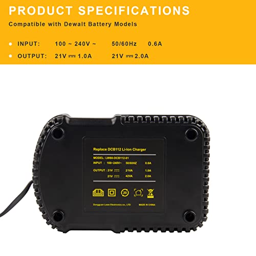 Cargador LabTEC de repuesto para solucionar fallos en baterías Dewalt 20V 3