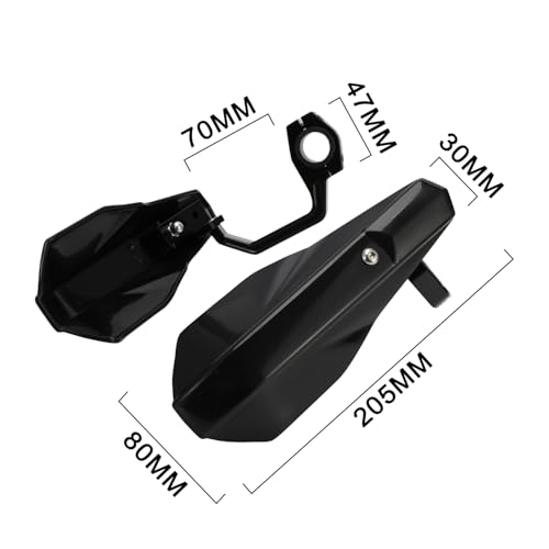 Image of Motorcycle Handguards 7 /8 inch and 1 1 /8 inch Hand Guard Protection Universal for YZ 125 YZ 85 YZ 65 TTR125 TTR50 TTR 110 PW 50 CRF110 CRF50 CRF125 CRF 70 Dirt Pit Bike ATV Black