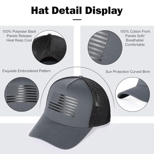 Image of Oversize XXL American Flag Trucker Hat