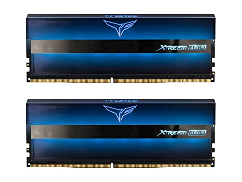 メモリー Team T-FORCE XTREEM ARGB 32GB XTREEM ARGB DDR4 DESKTOP MEMORY BLUE 128GB(8x16GB) 3600MHz