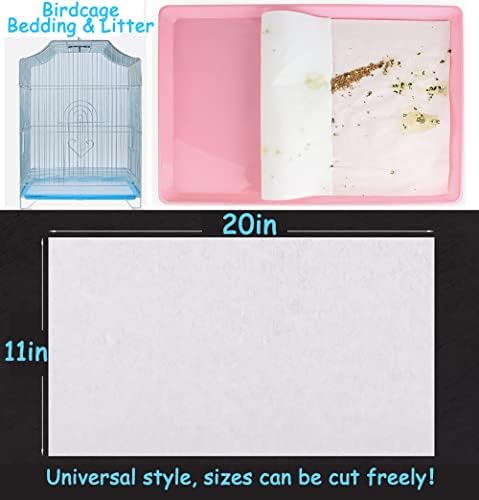 Firdnyohs 100PCS Bird Cage Liner Papers — alternate color or size variant on Amazon