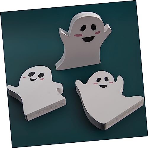 Décoration Halloween en bois pour table : kit de 3 accessoires effrayants et centres hantés - 3