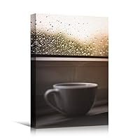 Canvas Wall Art Tea Coffee Drinks Farmhouse/Country Kitchen Multicolor Photography Relax/Calm - 12x18 inches