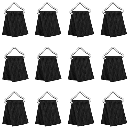DGHAOP 12 juegos de resortes para cama elástica, correa para cama elástica, accesorios para trampolín con hebilla triangular