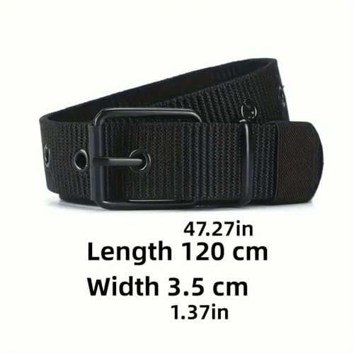 Casual Canvas Belt Porous Pin Buckle Outdoor Sports Belt Jeans skirt trousers Belt For Men Women3