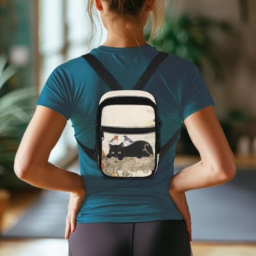 Mini Messenger Satchel Bag for Women Men Cell Phone Purses Crossbody Bag Casual Shoulder Bag with Pockets3