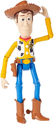 Disney Pixar Toy Story 4 Figurine Articulée Woody, Taille Fidèle au Film pour Rejouer les Scènes du Nouveau Film, Jouet pour Enfant, GGX34