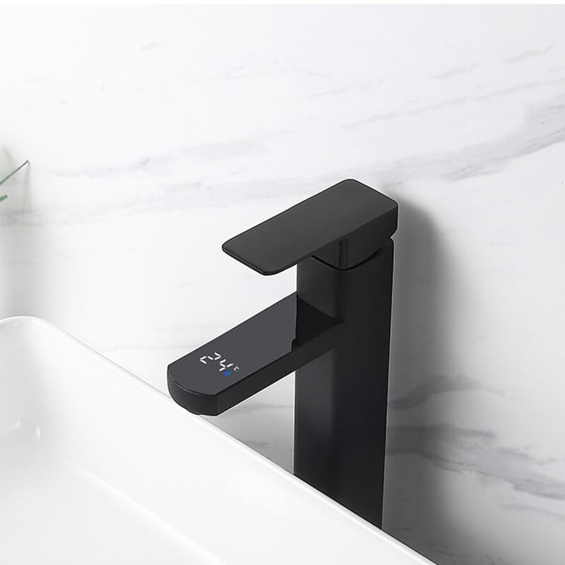 Mitigeur salle de bain écran tactile et affichage numérique intelligent
