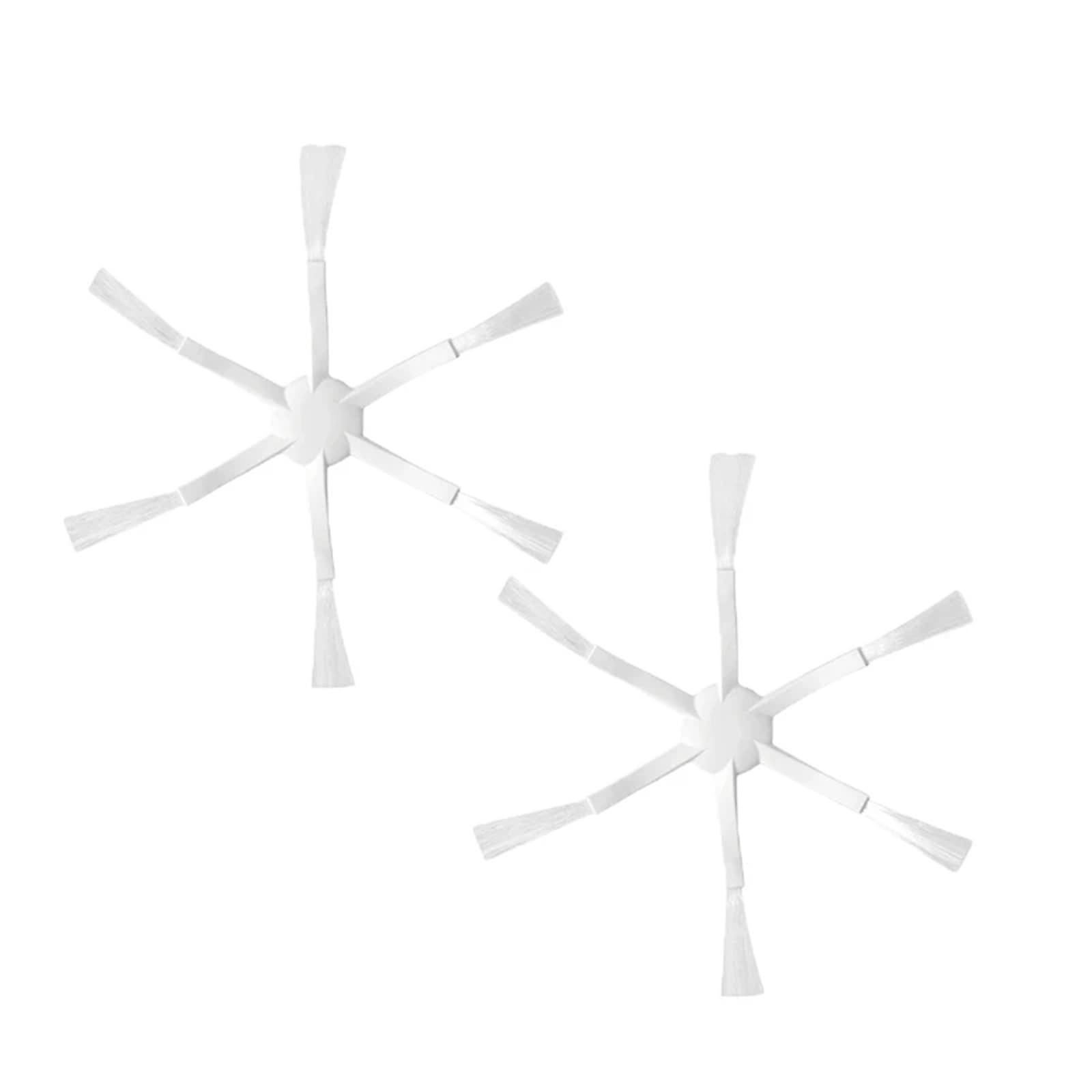 APKDBRTS Compatible For Dreame, D9/F9/L10 Pro/L10 Plus/Z10 Pro Robotic Vacuum Cleaner, 6-Arm Side Brush Replacement Kit, Easy-to-Install Accessories(2pcs)