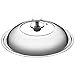 LIQIN Couvercle Couvercle Couvercle en Acier Inoxydable Ménage Wok 30/32/34 / 36cm Wok Couvercle du Couvercle en Verre trempé Universel (Size : 36cm)