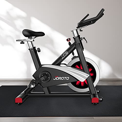 JOROTO X2 Indoor Cycling Bike with 1800*750mm Exercise Bike Mat