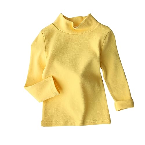 Girls Long Sleeve Turtleneck Shirt Toddler Soft Comfy Loose Fall Base Layer Shirts Lightweight Kids Autumn Clothes
