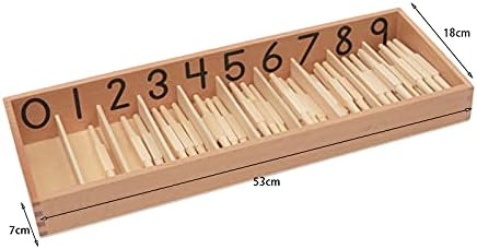 Montessori Educational Material Spindle Box with 45 Spindles -2