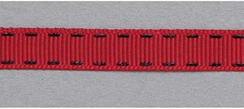 Millennium Art Stitched Ribbon Slim Red RBC30-20 Red Size: Width 10mm x Length 45m RBC30-20