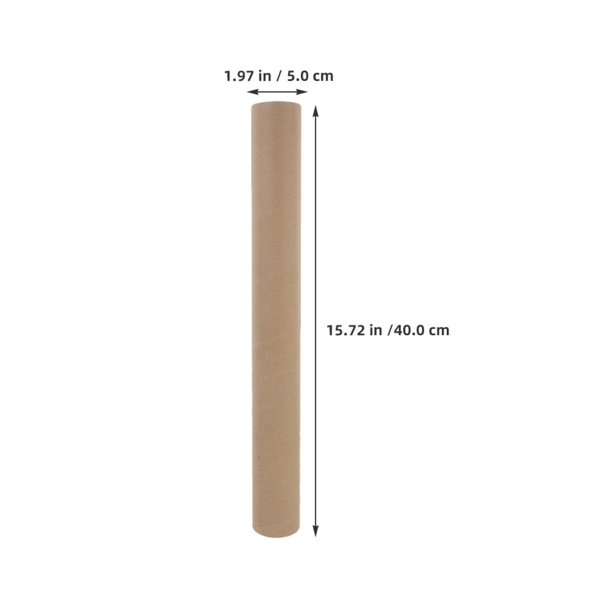 Homoyoyo 10 Stück Pappröhren mit Deckel 40cm aus Robustem Kraftpapier Stabile Runde Versandhülsen für Poster Kunstwerke und Dokumente Wiederverwendbare Aufbewahrungsbehälter für Büro